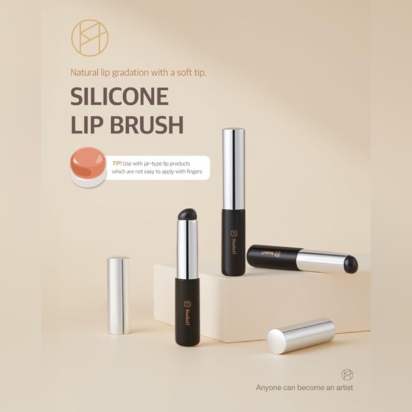 🖌️Studio 17 Silicone Lip Brush - Black, portable, best used w/ jelly pots (Fwee) - Picture 7 of 12